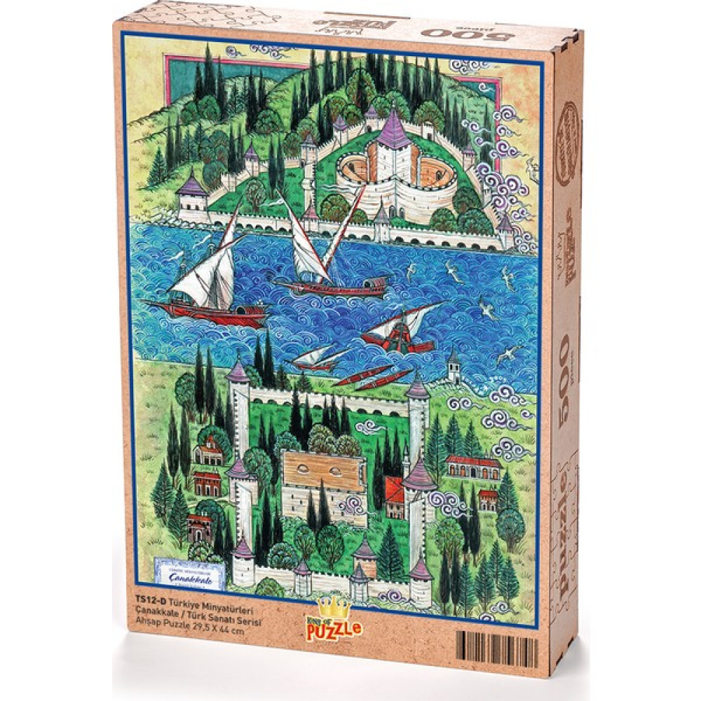 King Of Puzzle Türkiye Minyatürleri - Çanakkale - Nusret Çolpan Ahşap Puzzle 500 Parça Oto Boyaları Fiyatı