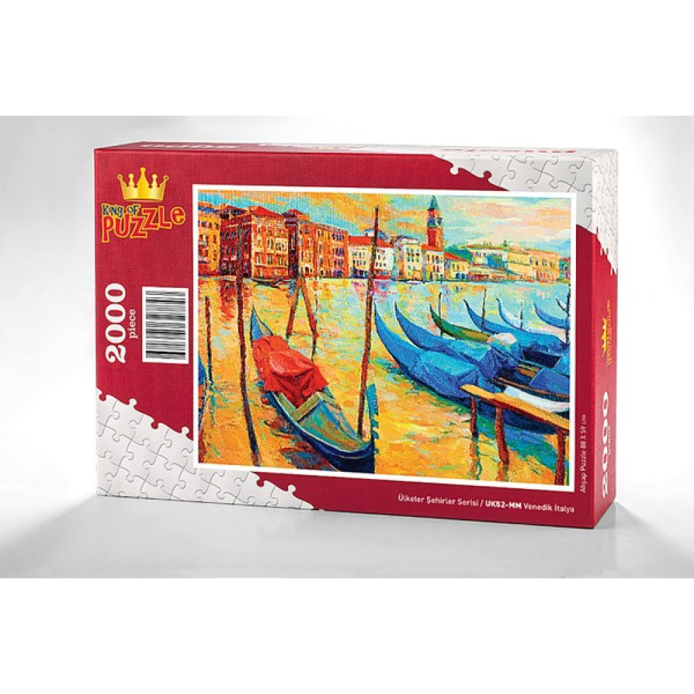 King Of Puzzle Venedik Italya Ahşap Puzzle 2000 Parça (UK52-MM) Puzzle & Aksesuarları Fiyatı