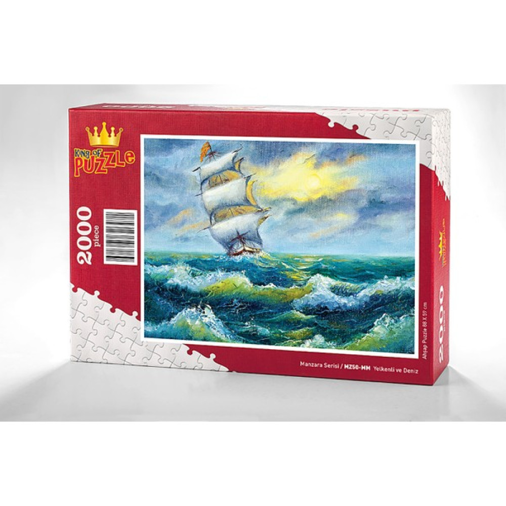 King Of Puzzle Yelkenli Ve Deniz Ahşap Puzzle 2000 Parça (Mz50-Mm) Puzzle & Aksesuarları Fiyatı