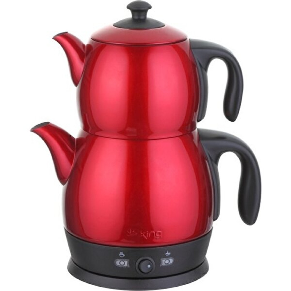 King P-315 R Çaymatik Termostatlı Çay Makinesi - Kırmızı Çay Makineleri Fiyatı