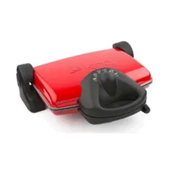 King P-637 Granit 1600 W 6 Adet Pişirme Kapasiteli Teflon Çıkarılabilir Plakalı Izgara ve Tost Makinesi Kırmızı Tost Makineleri Fiyatı