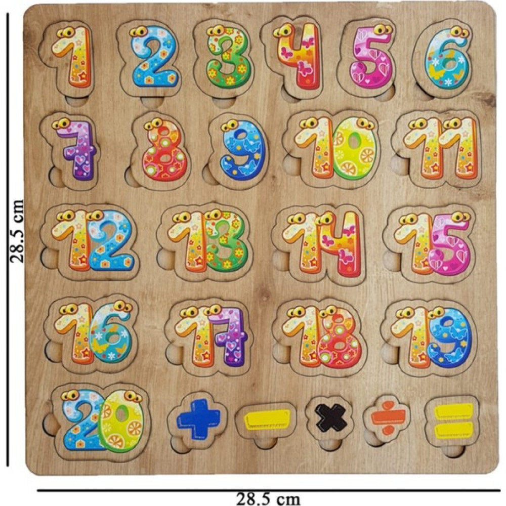 King Toys Ahşap Oyuncak Sayılar Rakamlar Bul Tak Bebek Oyuncakları Fiyatı