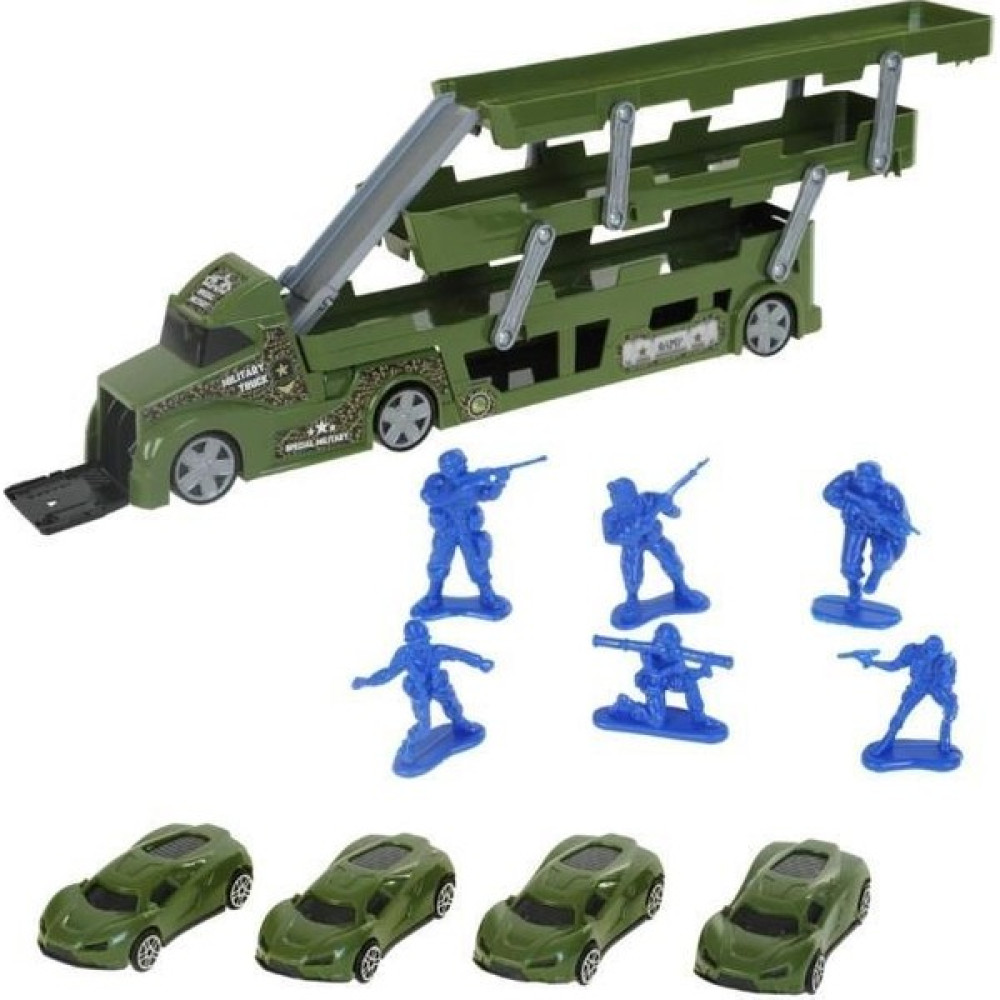 King Toys Arabalı Asker Aksesuarlı 3 Katlı Taşıyıcı Askeri Tır Lal 1111 Oyuncak Araç Fiyatı