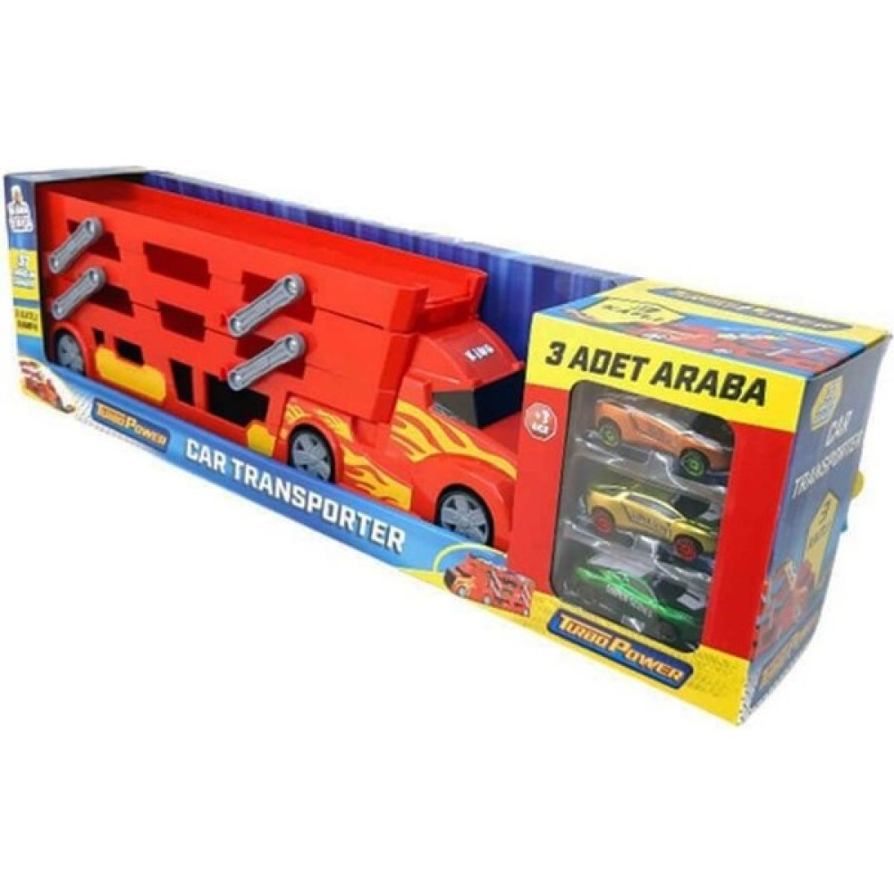 King Toys Kırmızı Arabalı Üç Katlı Tır Oyuncak Araç Fiyatı