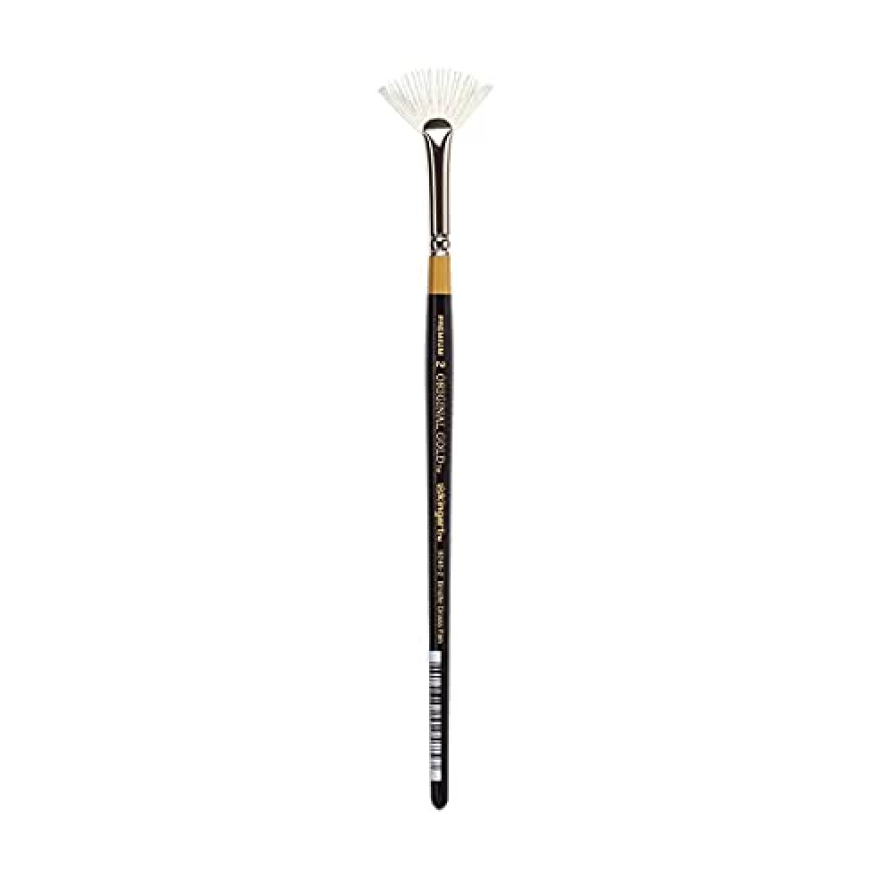KINGART Premium Original Gold 9246-2 Bristle RAKE Fan Series Artist Brush, Synthetic Bristle, Short Handle, for Acrylic, Watercolor, Oil and Gouache Painting, Size 2 Brush Fiyatı