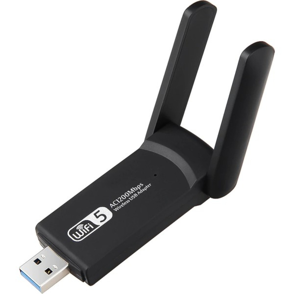 KingBoos Dual Band Wifi 5 AC1200 Mbps Wireless Speed USB 3.0 Adaptör Kablosuz Çift Anten Uzun Menzilli Wifi Alıcı Wireless Adaptör Fiyatı