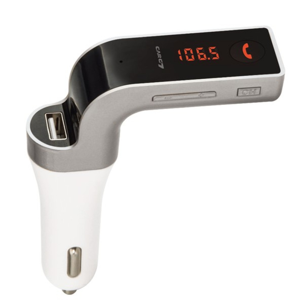 Kingboss Bluetooth Araç Kiti G7 Fm Transmitter _Gümüş Oto Transmitterleri Fiyatı