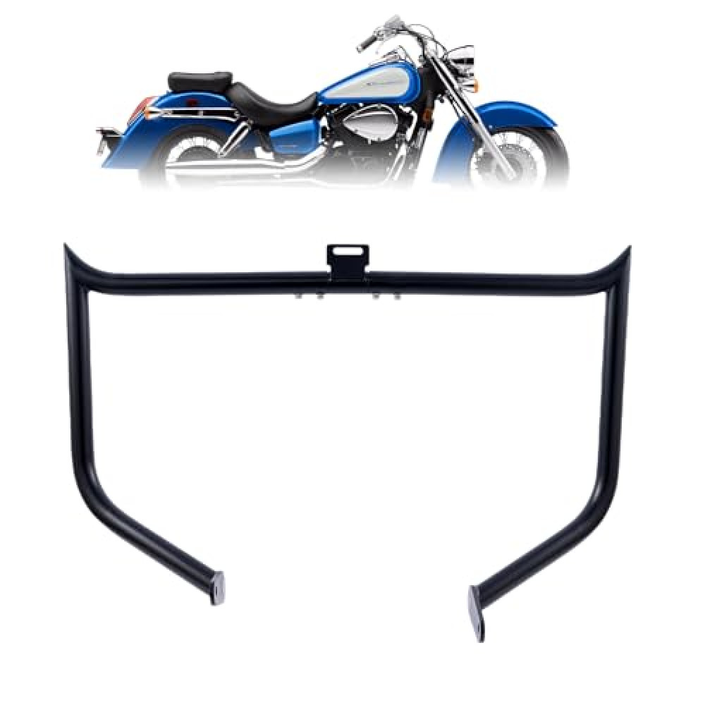 Kinglemc Chopper Crash Bar Engine Guard Highway Bar for Honda 750 VT750 VT750C VT400 Shadow Aero Phantom Spirit (Black)