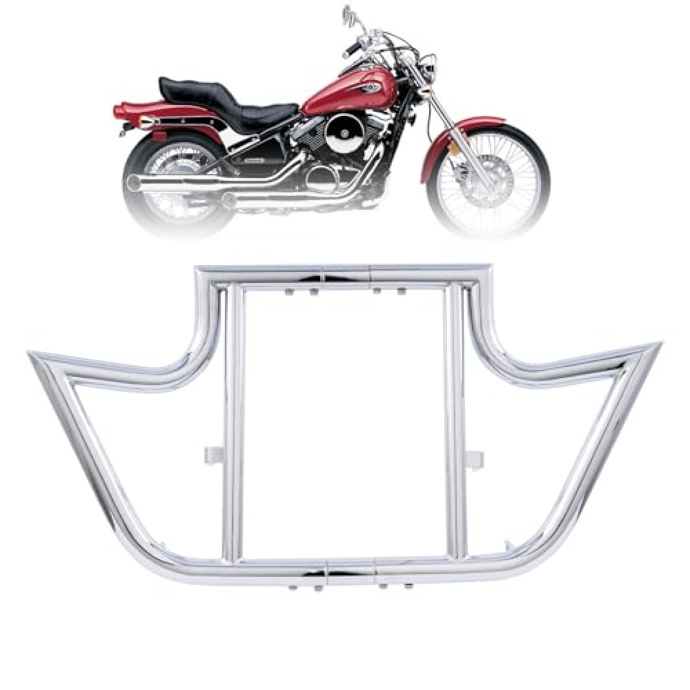 Kinglemc Crash Bar Engine Guard Highway Bar for Kawasaki VN800 VN 800 Vulan Classic 1995-2006 (Chrome)
