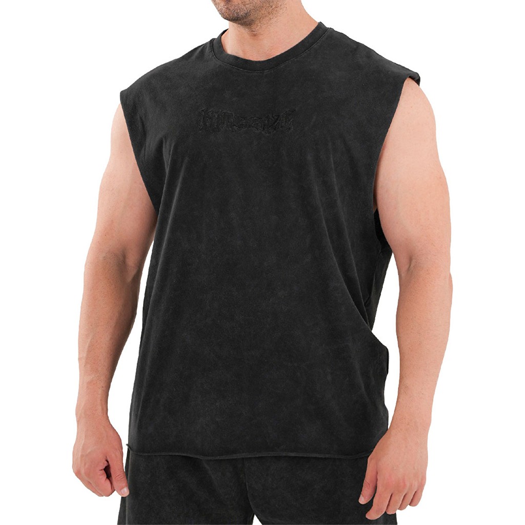 Kingsize Nutrition Kingsize Darksteel Antik Yıkamalı Kolsuz T-Shirt Siyah Giyim & İç Giyim Fiyatı