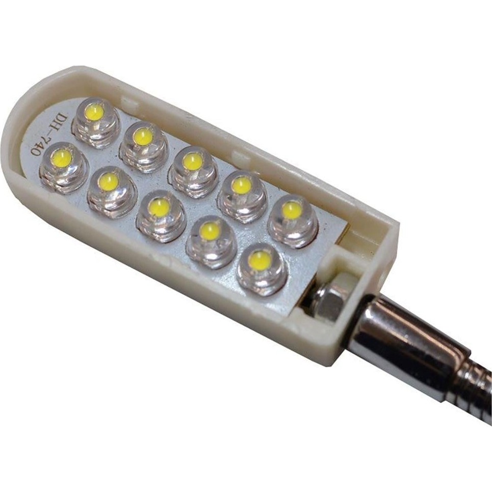 Kingstar Çift Sıra 10'lu Mıknatıslı Spiralli LED Makina Lambası - Beyaz Dikiş Makinesi Aksesuarları Fiyatı