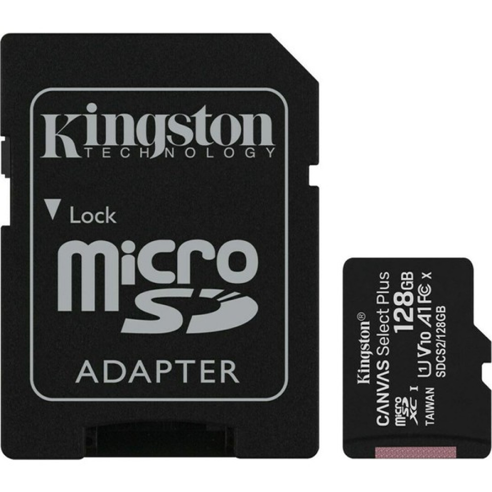 Kingston 128GB MicroSD Canvas Select C10 Hafıza Kartı SDCS2/128GB Hafıza Kartları Fiyatı