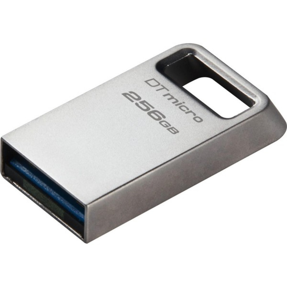 Kingston 256GB Datatraveler Micro DTMC3G2/256GB 200MB/S Metal USB 3.2 Gen 1 USB Flash Bellek - Gümüş - 256 GB Flash Bellekler Fiyatı