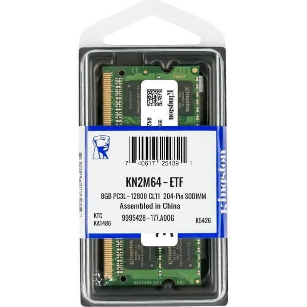 Kingston 8gb DDR3L 1600 Mhz Notebook Ram Bellek - KN2M64-ETF - 1.35V RAM Bellekler Fiyatı