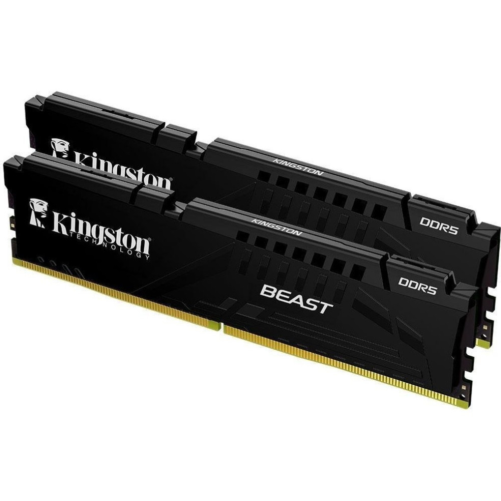 Kingston Beast Black Expo 32GB 6000MT/S Ddr5 CL36 Dımm (Kit Of 2) Desktop Ram KF560C36BBE2K2/32TR RAM Bellekler Fiyatı