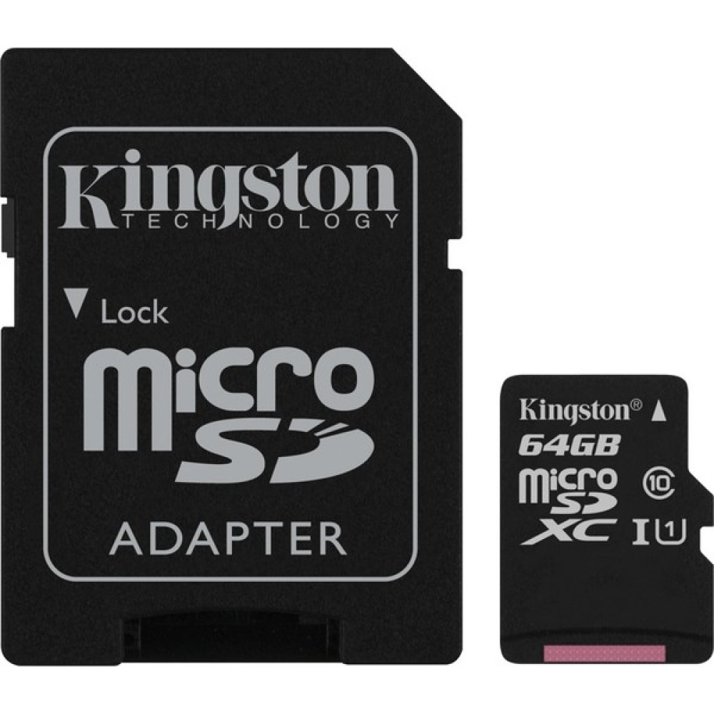 Kingston Canvas Select 64GB microSD 80MB/s Class 10 UHS-I Hafıza Kartı SDCS/64GBSP Hafıza Kartları Fiyatı