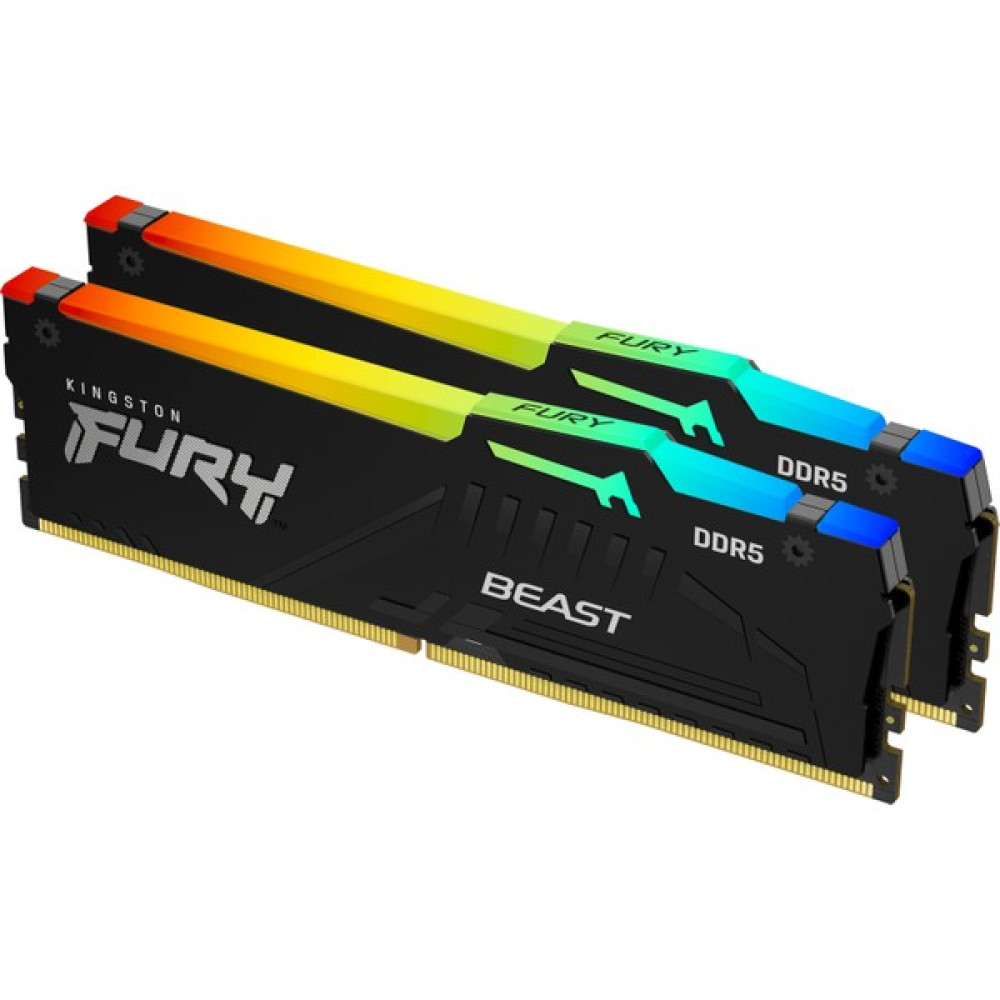 Kingston FURY Beast   16GB (2x8GB) 6000MT/s DDR5 RGB  Ram  KF560C40BBAK2-16 RAM Bellekler Fiyatı