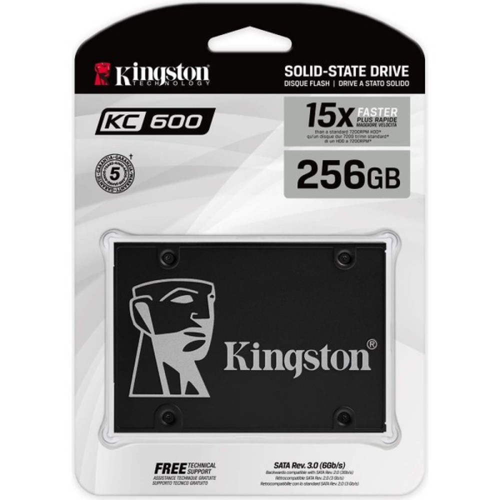 Kingston KC600 256GB 550MB-500MB/S 2.5" Sata 3 SSD SKC600/256G SSD / Solid State Drive Fiyatı