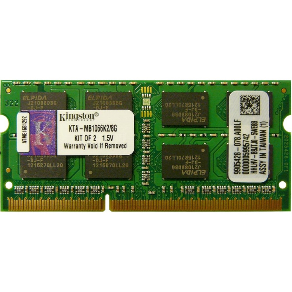 Kingston KTA-MB1066K2/8G 8gb DDR3-1066MHZ 204-PIN Ram RAM Bellekler Fiyatı