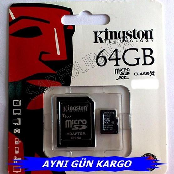 Kingston SDCX10/64GB 64 GB Class 10 Micro SD Hafıza Kartı Hafıza Kartları Fiyatı