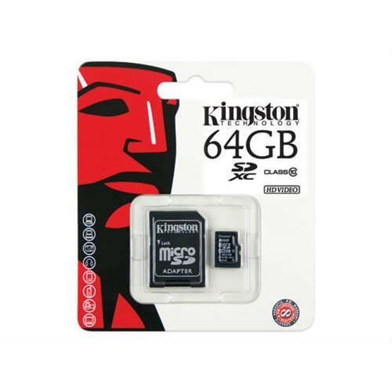 Kingston SDCX10/64GB 64 GB Class 10 Micro SD Hafıza Kartı