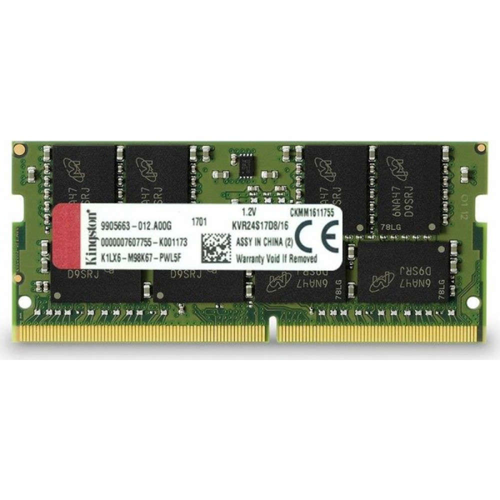 Kingston Valueram 16GB 2400Mhz DDR4 CL17 Notebook RAM KVR24S17D8/16 RAM Bellekler Fiyatı