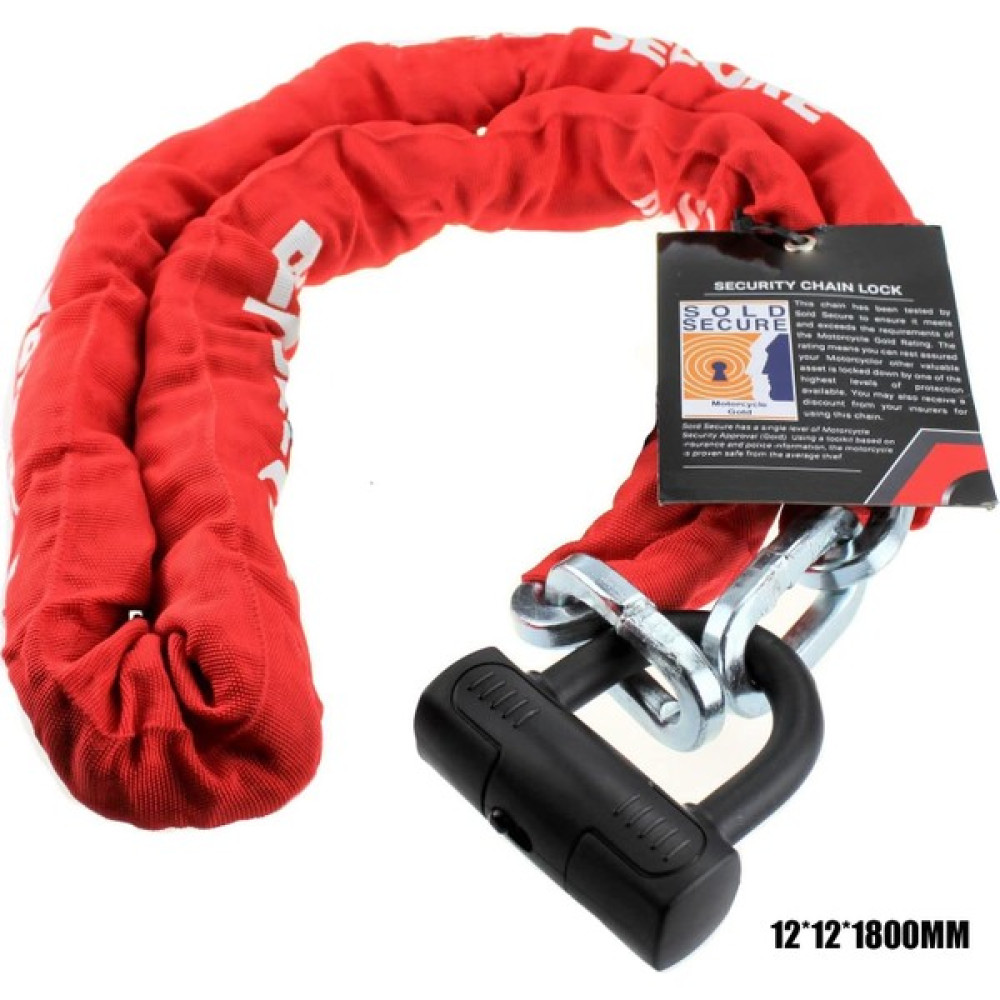 Kinguard 6042 Big Zincir Kilit + U Kilit 12*12 (1.8 Metre) - Kırmızı Oto Boyaları Fiyatı