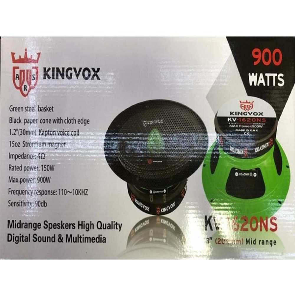 Kingvox KV1620NS 20 cm 900WATT Midrange Oto Hoparlörleri & SubWoofer Fiyatı