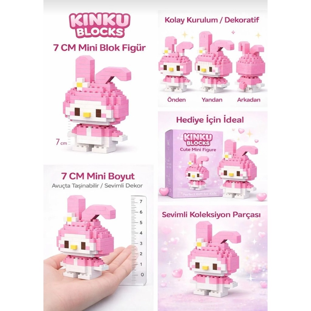 Kinku Kutulu Block-Puzzle-Yapboz-3d Zeka Geliştiren-Mini Sevimli Figürler Minyatür Anne Bebek Oyuncak Fiyatı