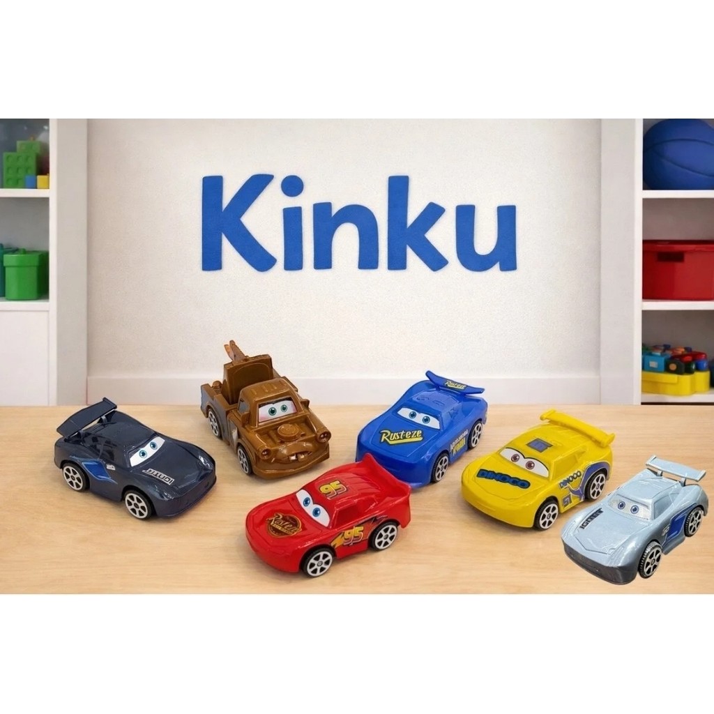 Kinku Oyuncak Cars 6 Lı Araçlar Şimşek Mcquin-Mater Oyuncak Araba Erkek Çocuk Mcquin Araba Oyuncakları - Beyaz - Kırmızı - Yeşil - Siyah Anne Bebek Oyuncak Fiyatı