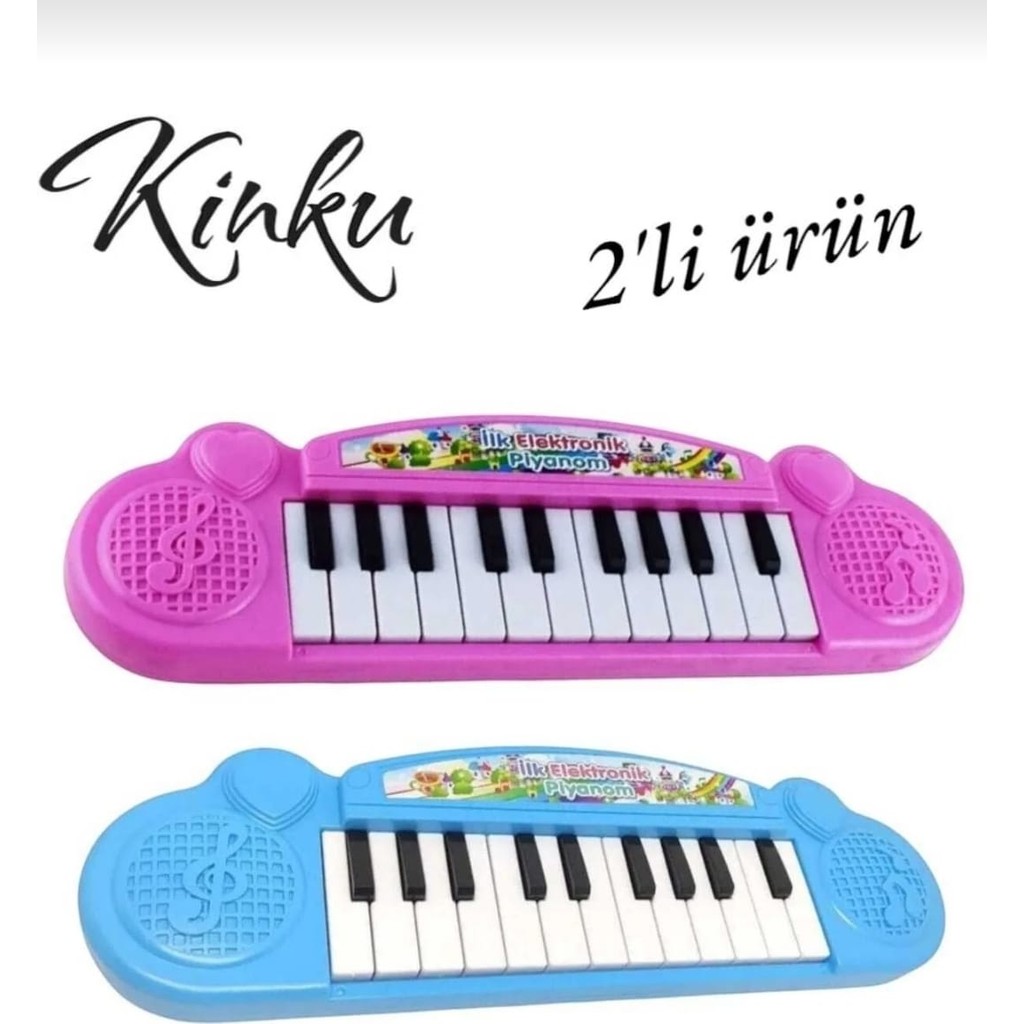 Kinku Oyuncak Pembe Piyano ve Mavi Piyano Sesli 22 Tuşlu Anne Bebek Oyuncak Fiyatı