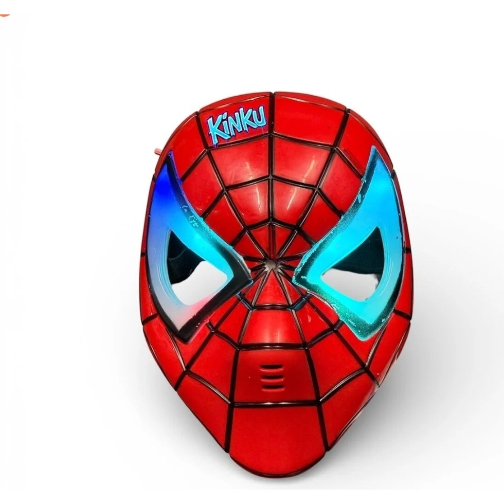 Kinku Spiderman Örümcek Adam Işıklı Maske - Kırmızı Aksiyon Figürleri Fiyatı