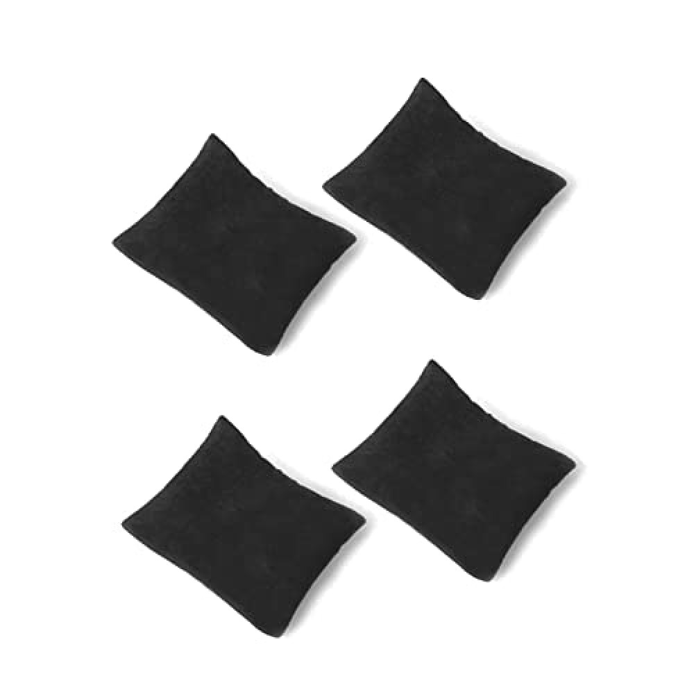 KINMINGZHU 4pc-Velvet Small Bracelet/Watch Pillow Jewelry Displays (Black)