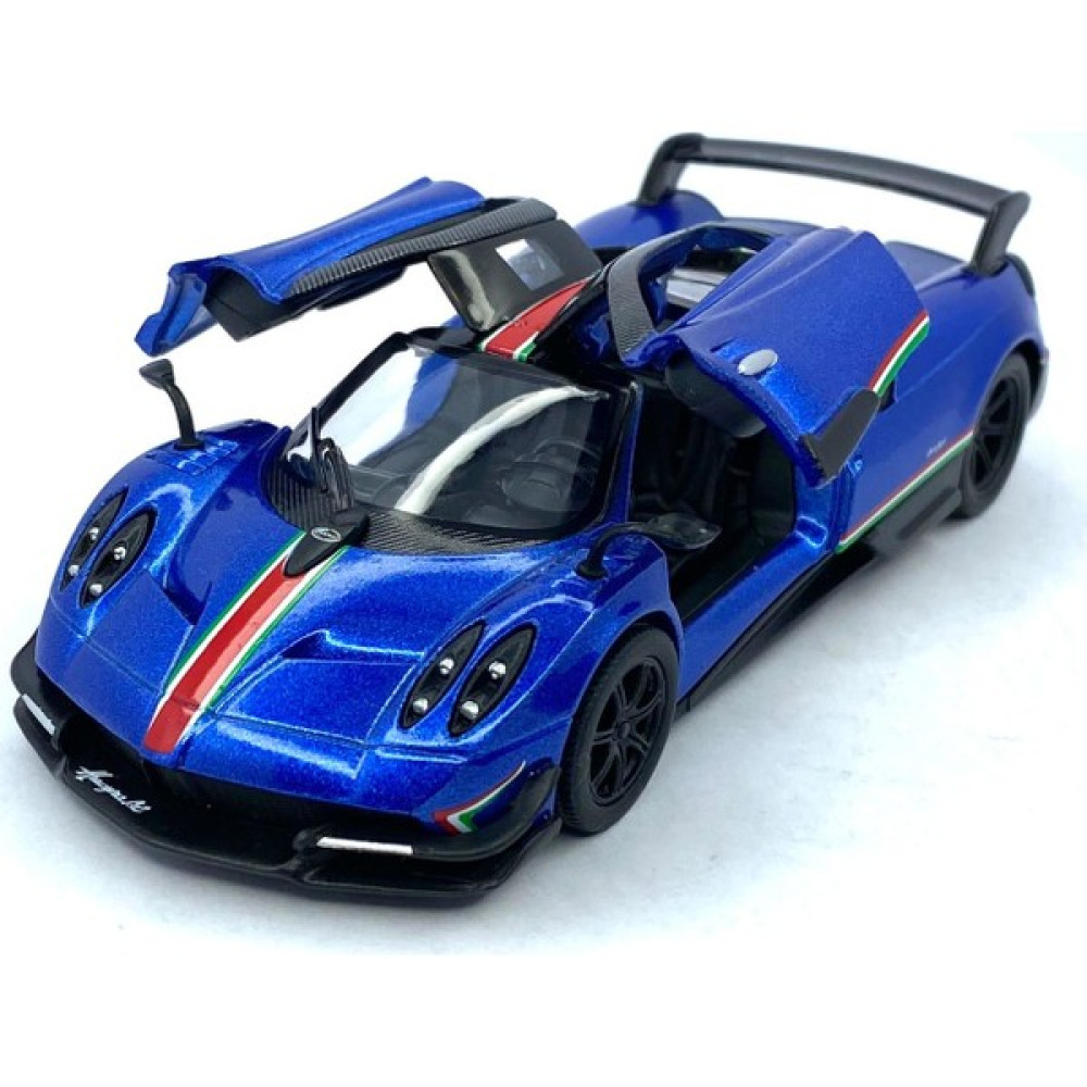 Kinsmart 2016 Pagani Huayra Bc (Şeritli) - Çek Bırak 5inch. Lisanslı Model Araba, Oyuncak Araba 1:38 - Mavi Oyuncak Araç Fiyatı
