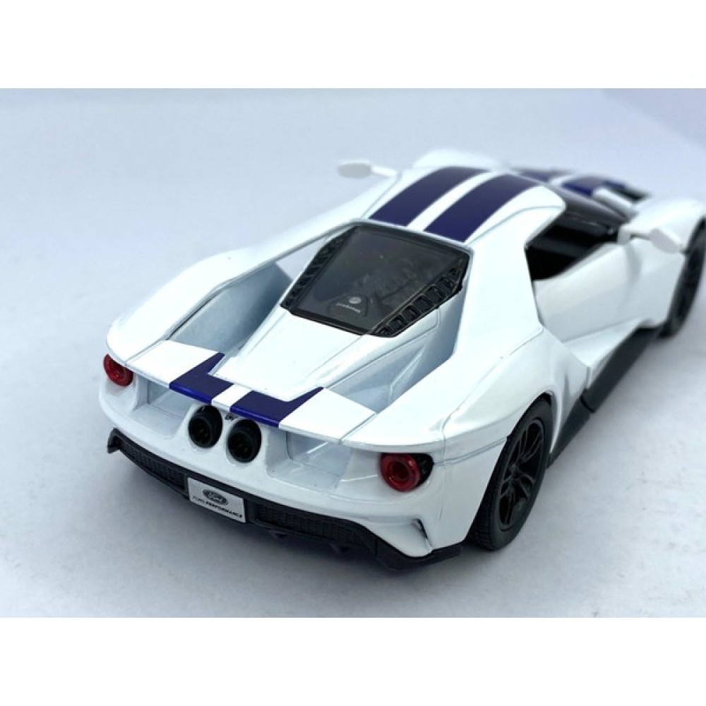 Kinsmart 2017 Ford Gt (Şeritli) Çek Bırak 5inch. Lisanslı Model Araba, Oyuncak Araba 1:38 - Beyaz Oyuncak Araç Fiyatı