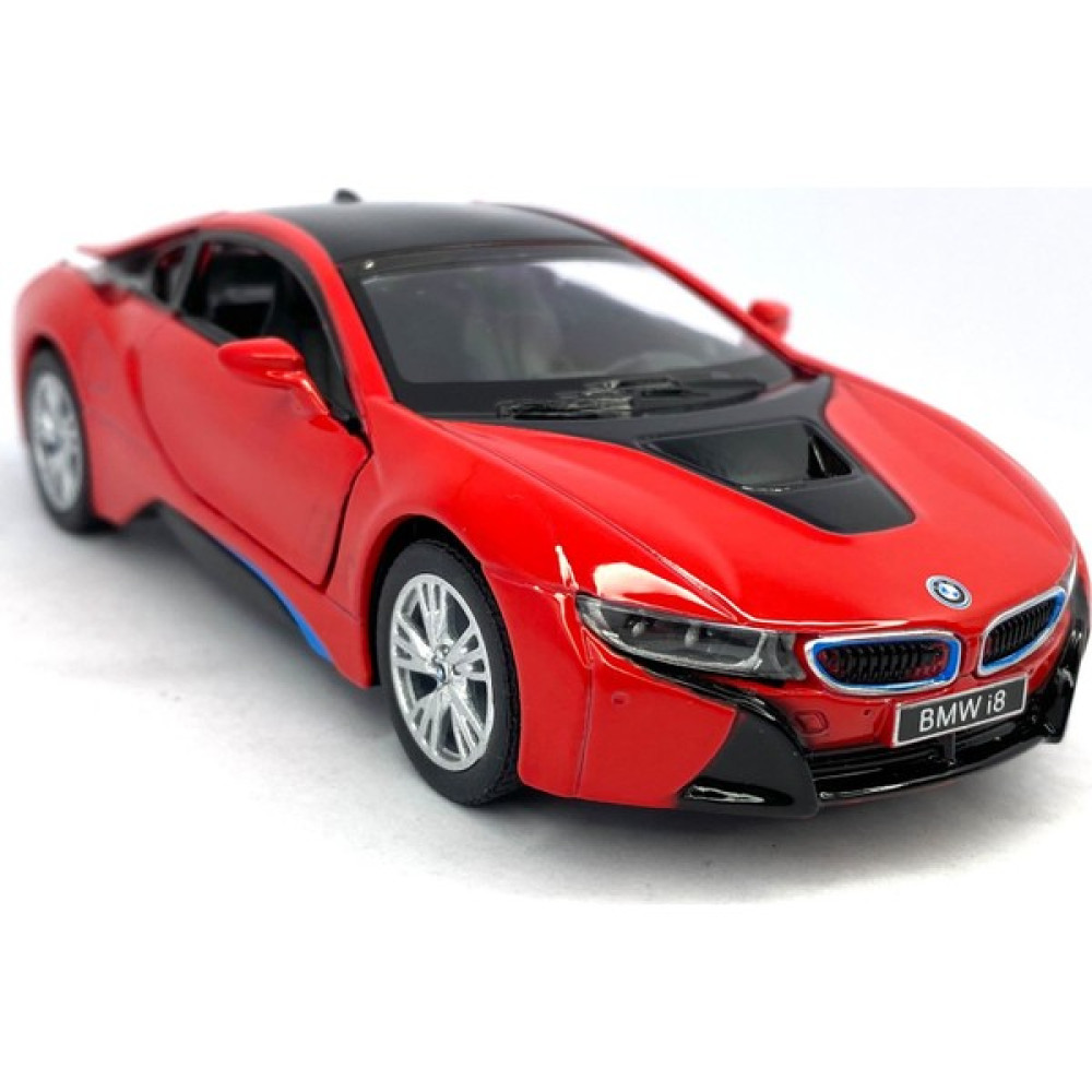 Kinsmart Bmw I8 - Çek Bırak 5inch. Lisanslı Model Araba, Oyuncak Araba 1:36 - Kırmızı Oyuncak Araç Fiyatı