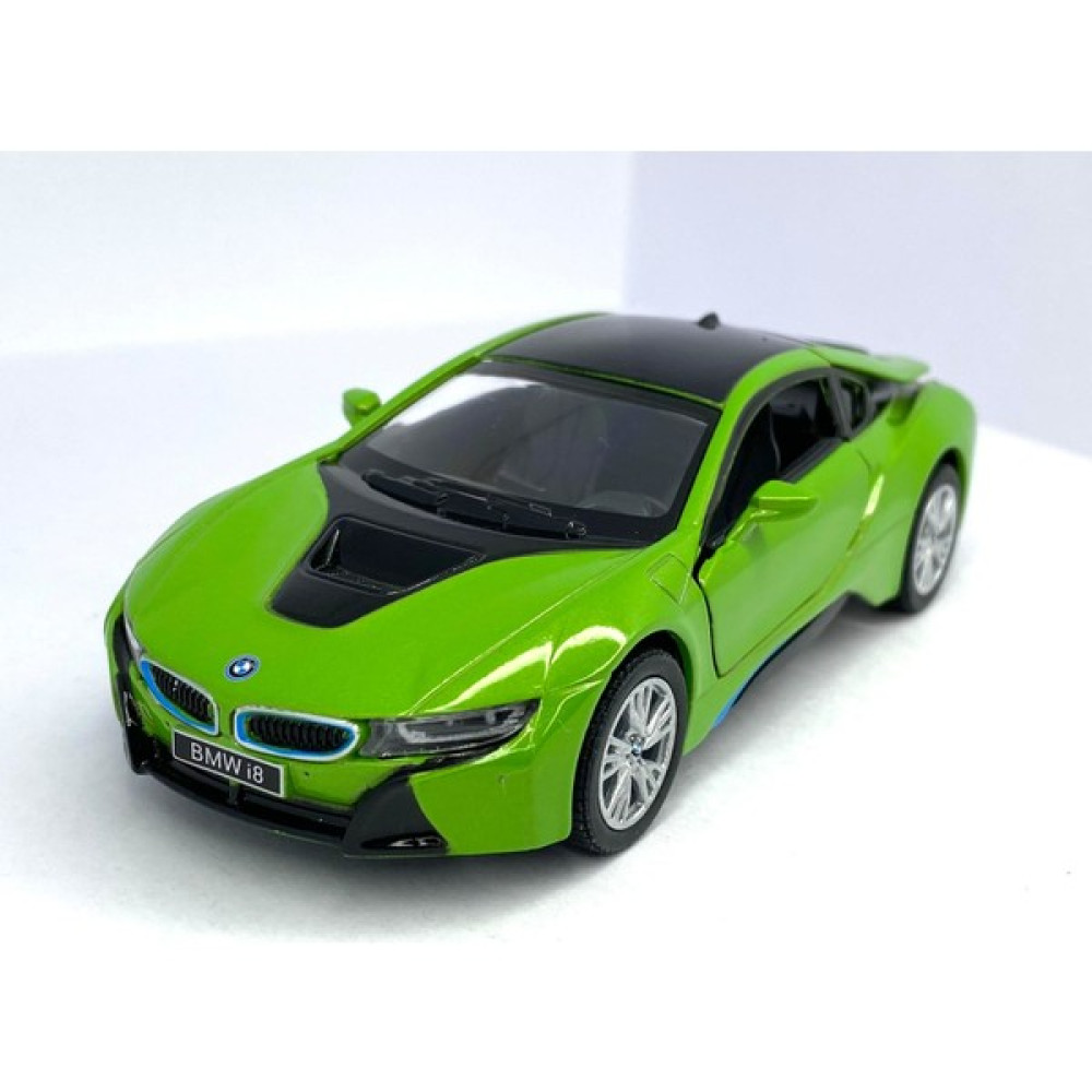 Kinsmart Bmw I8 - Çek Bırak 5inch. Lisanslı Model Araba, Oyuncak Araba 1:36 - Yeşil Oyuncak Araç Fiyatı