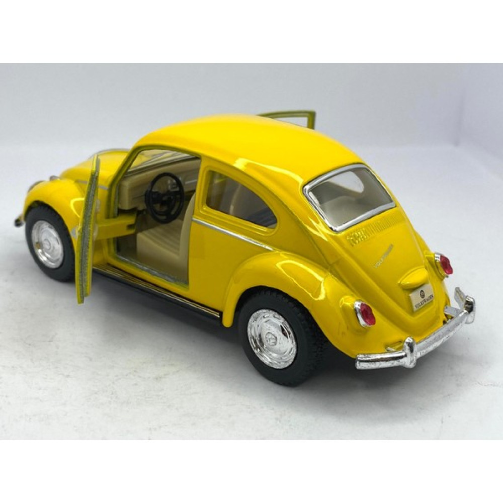 Kinsmart Çekbırak 1967 Volkswagen Classical Beetle Oyuncak Araba - Sarı Oyuncak Araç Fiyatı