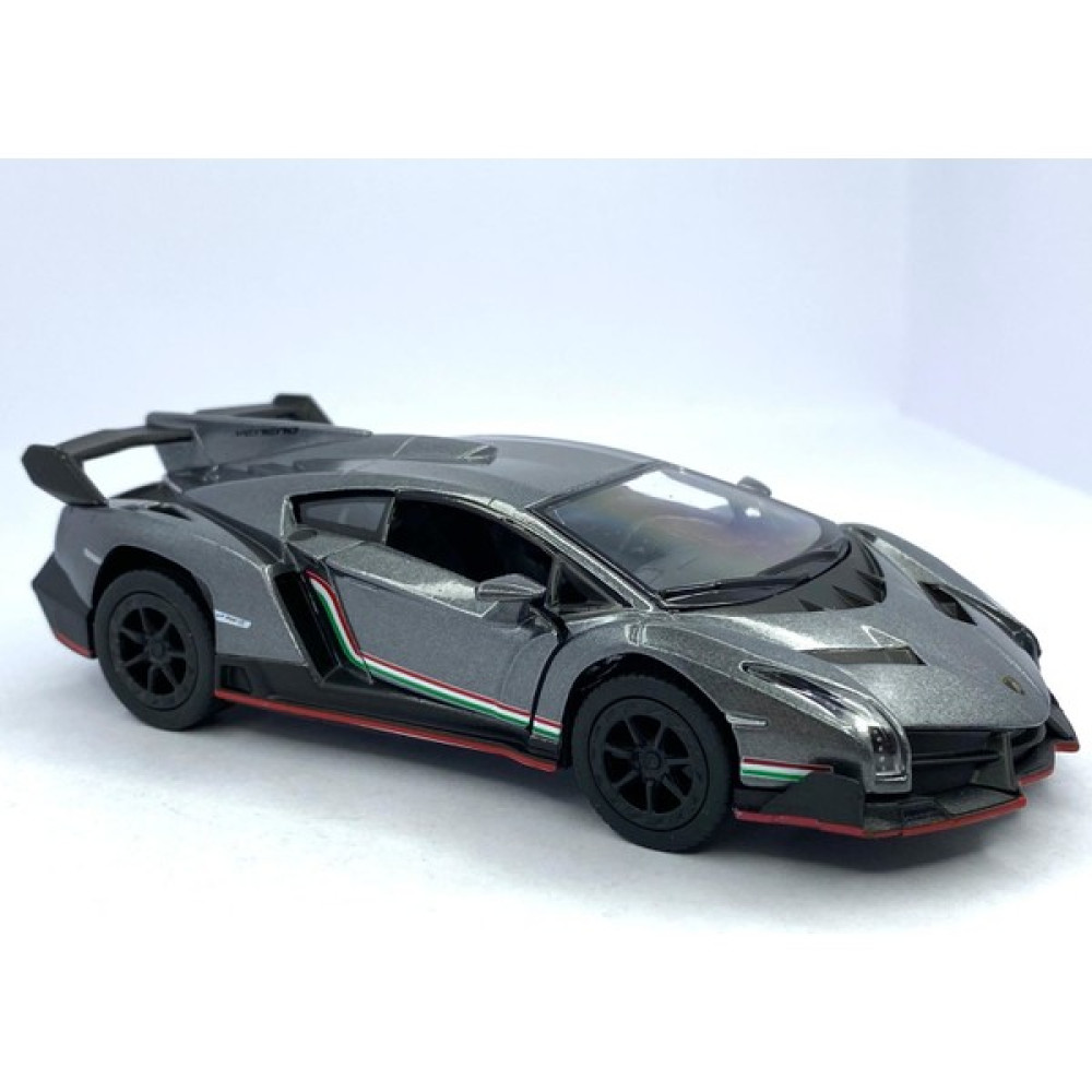 Kinsmart Lamborghini Veneno Çek Bırak 5inch. Lisanslı Model Araba, Oyuncak Araba 1:36 - Gri Oyuncak Araç Fiyatı