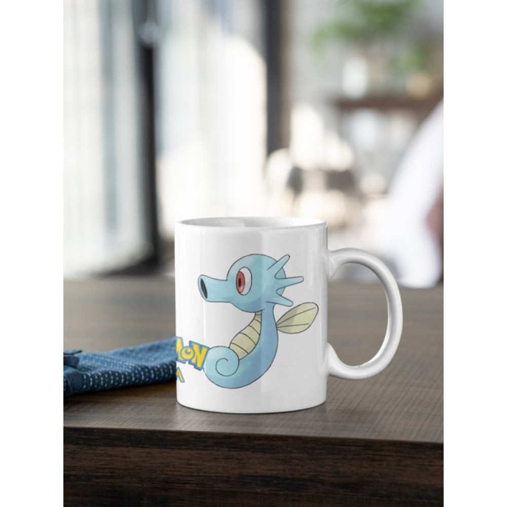 Kio Tasarım Pokemon Kupa Bardak Horsea Baskılı Kahve Çay Kupası Beyaz Porselen Mug Sevgililer-İş Arkadaşı-Doğum-Günü Hediyesi Hediye Oto Boyaları Fiyatı