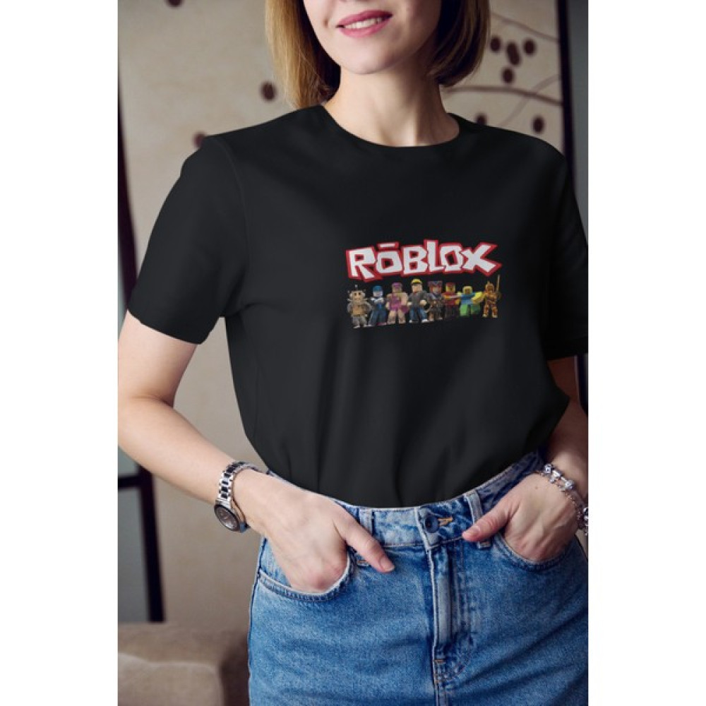 Kio Tasarım Roblox Tüm Karakterler Baskılı Tişört Kadın Pamuklu Sevgililer-Doğum-Günü Hediye Bayan T-shirt Fiyatı
