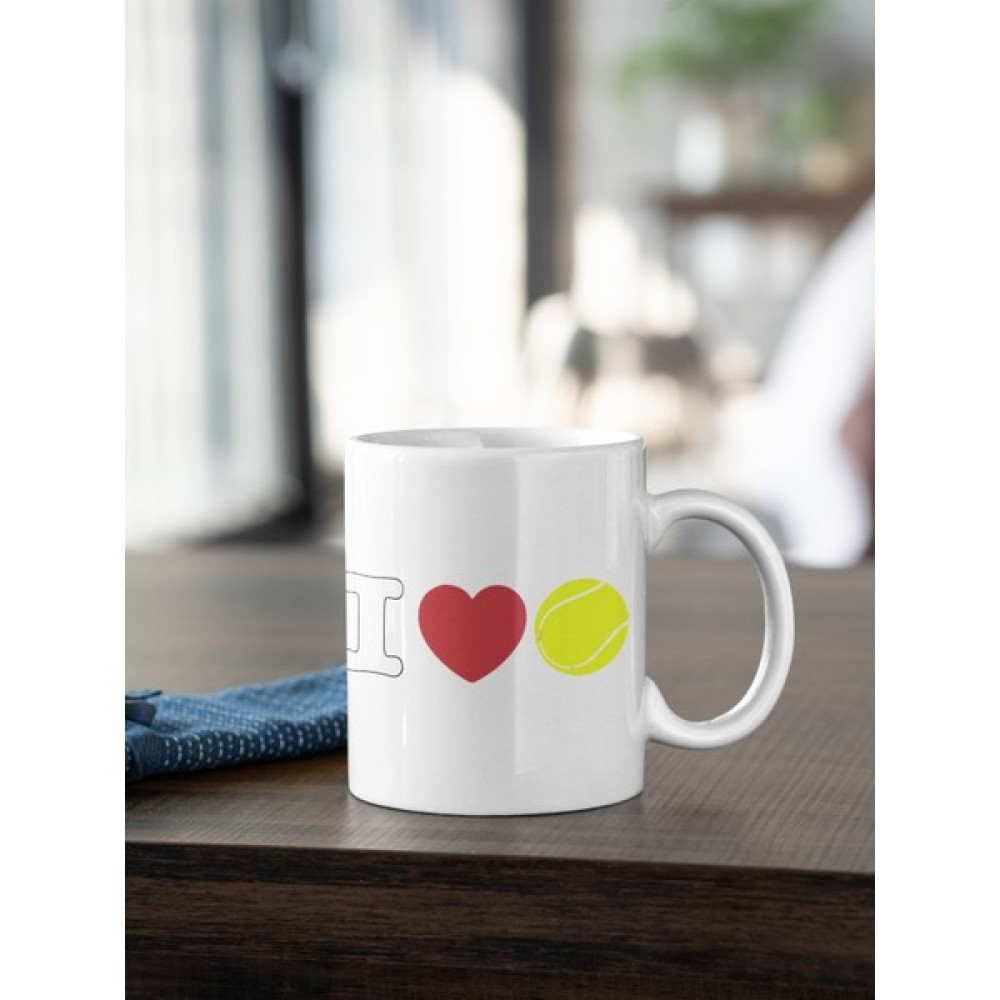 Kio Tasarım Tenis Serisi 3 I love Tennis Baskılı Kahve Çay Kupası Kupa Beyaz Porselen Mug Sevgililer-İş Arkadaşı-Doğum-Günü Hediyesi Hediye Oto Boyaları Fiyatı