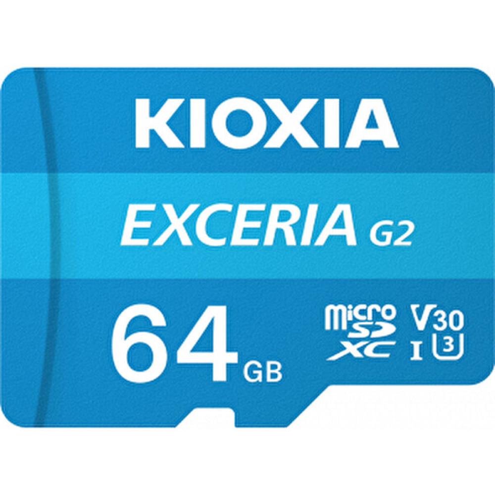 Kioxia 64GB Exceria G2 Micro SDXC A1 UHS1 V30 U3 4K Kayıt Hafıza Kartı (LMEX2L064GG2)-SD Adaptörlü Hafıza Kartları Fiyatı