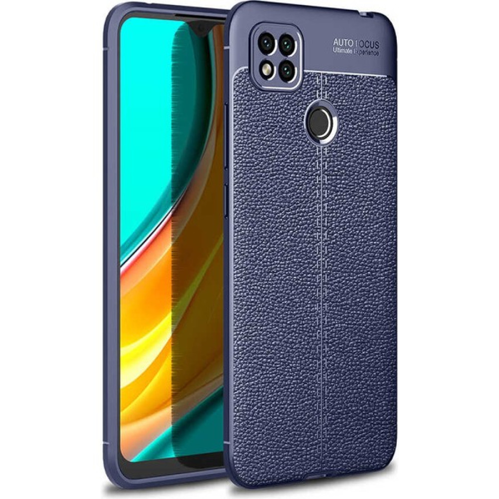 Kip GSM Xiaomi Redmi 9c Uyumlu Darbeye Dayanıklı Deri Dikişli Armor Serisi Kamera Korumalı Kılıf - Lacivert Cep Telefonu Kılıfı Fiyatı