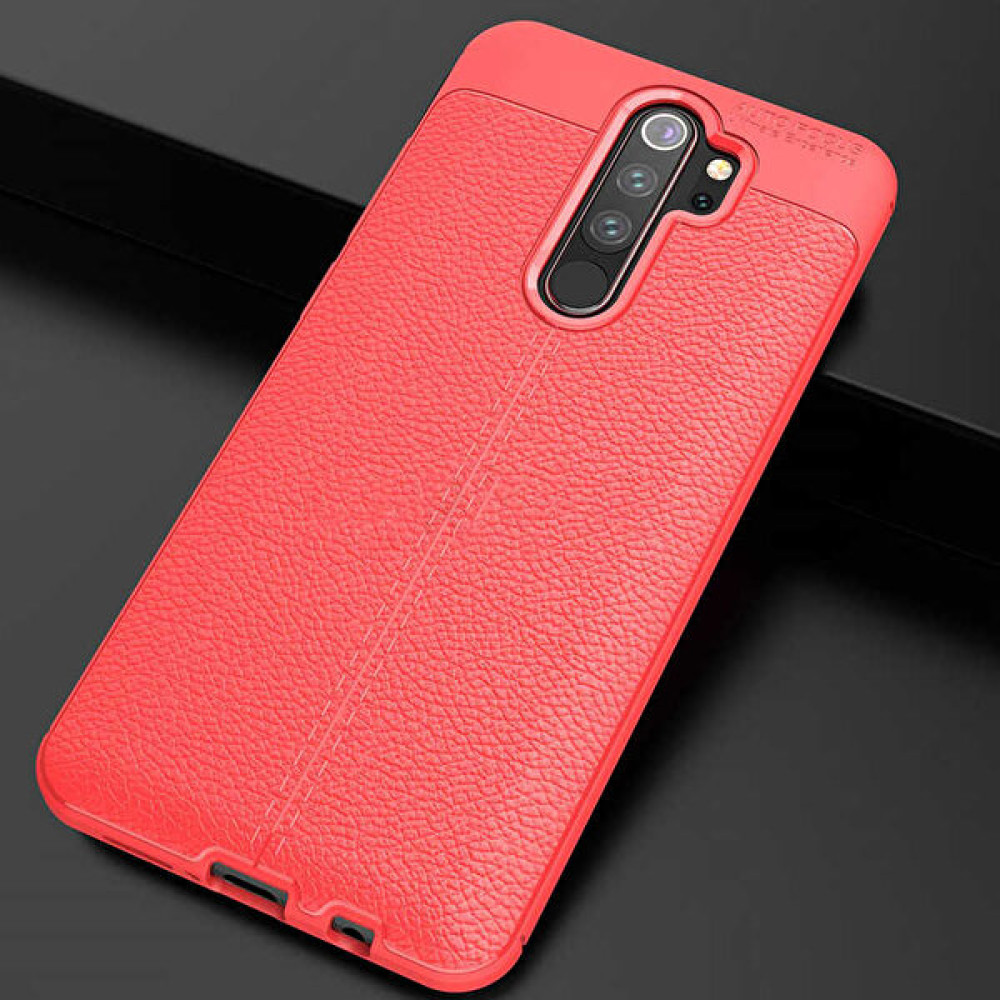 Kip GSM Xiaomi Redmi Note 8 Pro Uyumlu Darbeye Dayanıklı Deri Dikişli Armor Serisi Kamera Korumalı Kılıf - Kırmızı Cep Telefonu Kılıfı Fiyatı