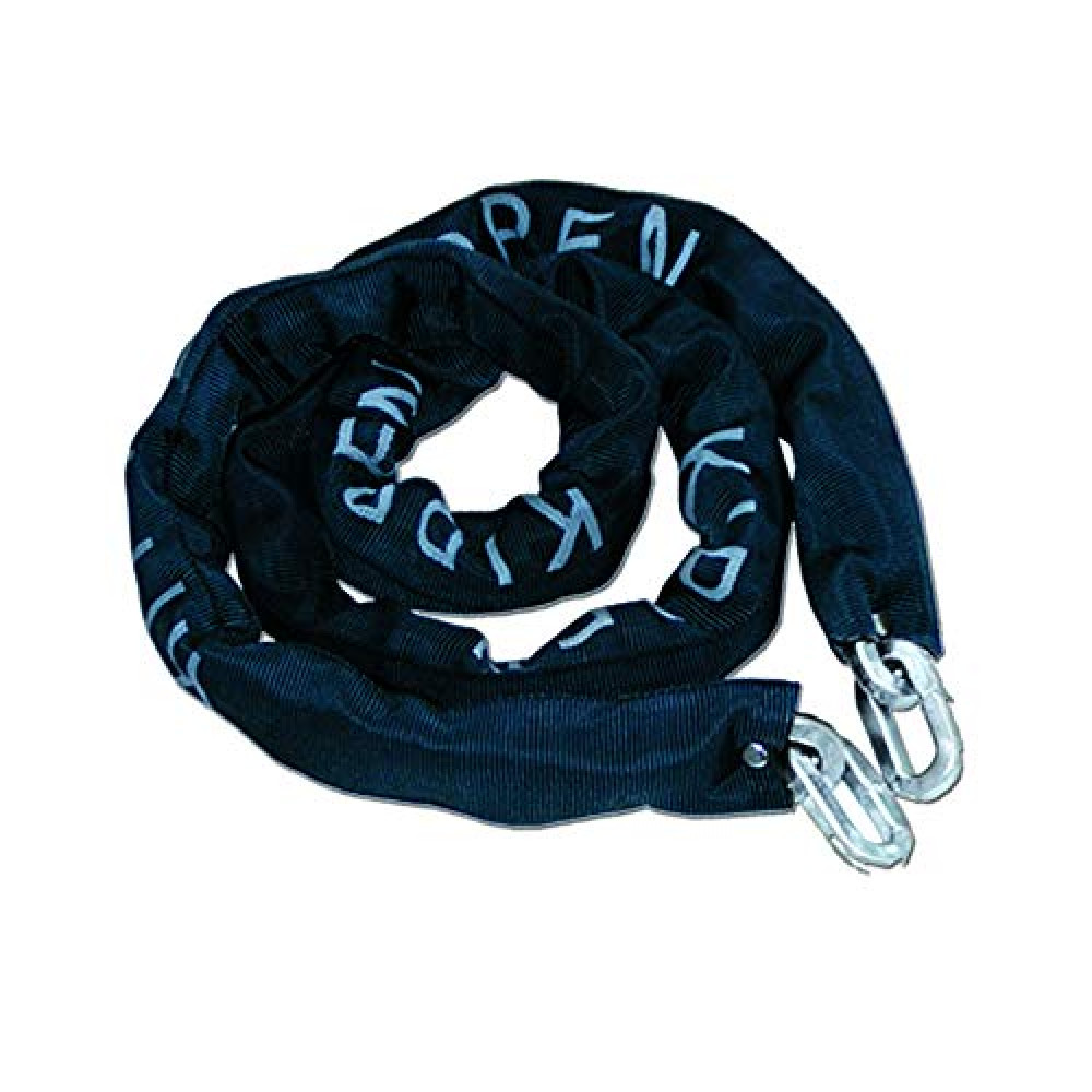 Kippen 2015C Anti-Theft Chain Size:10X1500mm-Cemented Steel with Square Mesh, Black, MM.10X1500