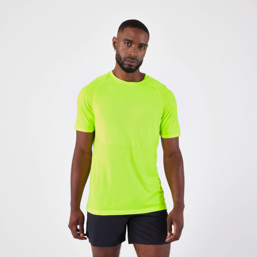 Kiprun Erkek Dikişsiz Koşu Tişörtü - Neon Yeşil - Kiprun Run 500 Confort Erkek T-shirt Fiyatı