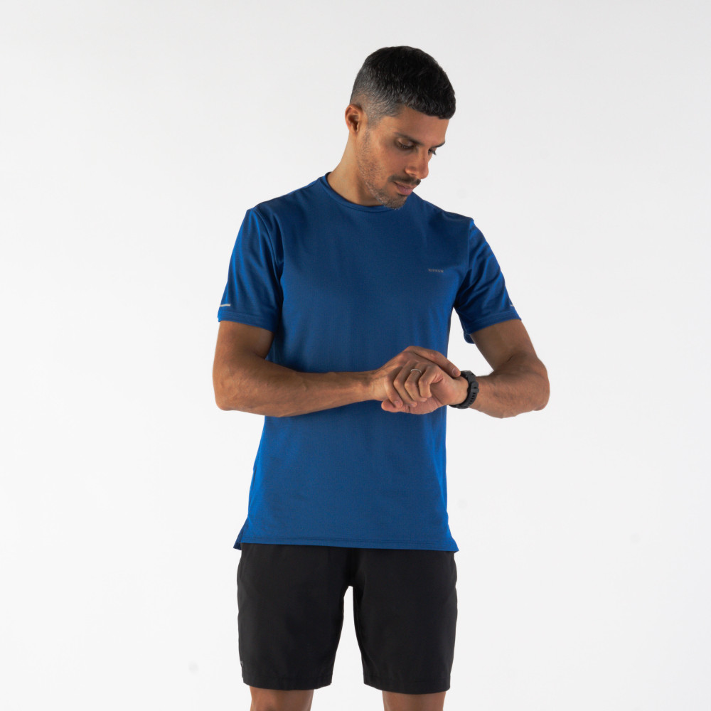 Kiprun Erkek Koşu Tişörtü - Mavi - Kiprun Run 500 Dry + Erkek T-shirt Fiyatı
