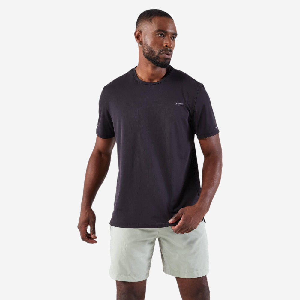 Kiprun Erkek Siyah Nefes Alan Spor Tişörtü Kiprun Dry 500 - Koşu Erkek T-shirt Fiyatı
