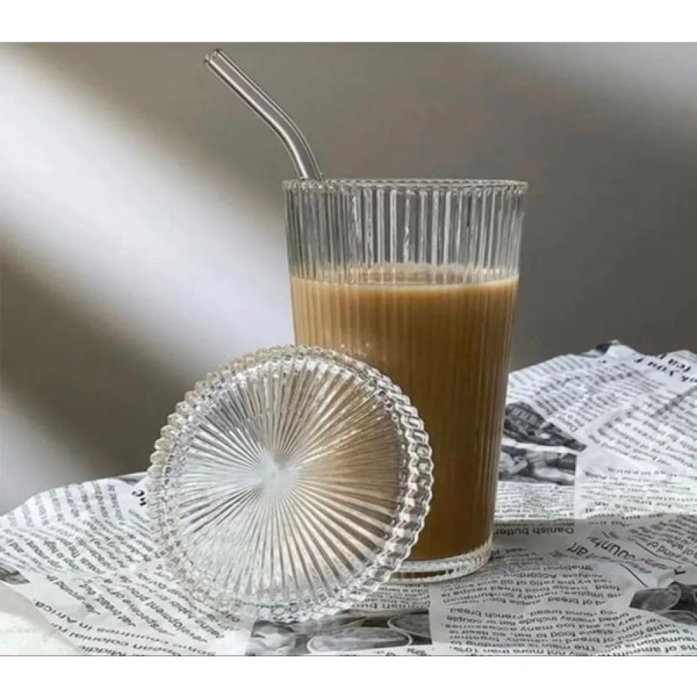 Kiraz Mutfak Home Kapaklı Cam Pipetli Kristal Akrilik Su Meşrubat Limonata Bardağı 550 ml 4'lü Fincan / Bardak / Kahve Takımı Fiyatı